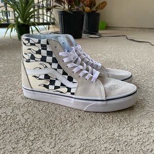 Vans Sk8-Hi Checkerboard Flame
